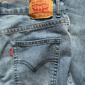 Levi's Classic Blue Slim Straight Jeans